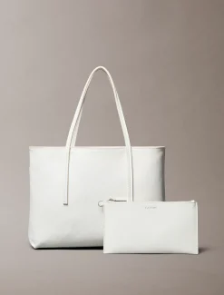 Gecoate kleine tote bag met embleem