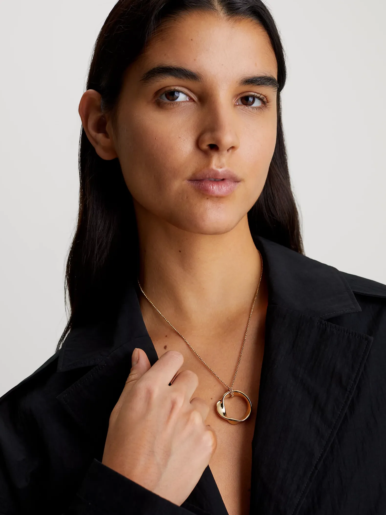 Gedraaide ring hangerketting