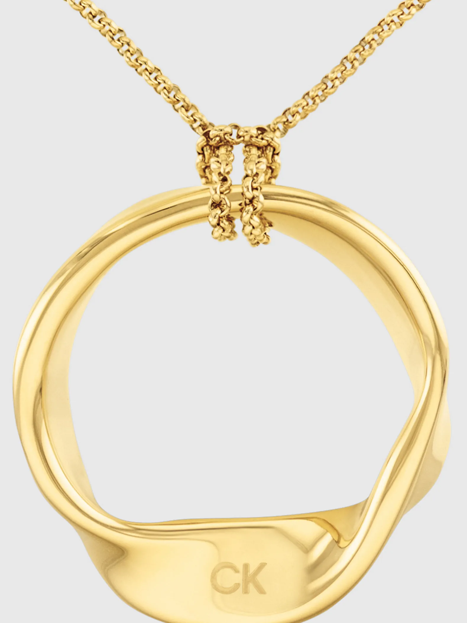 Gedraaide ring hangerketting