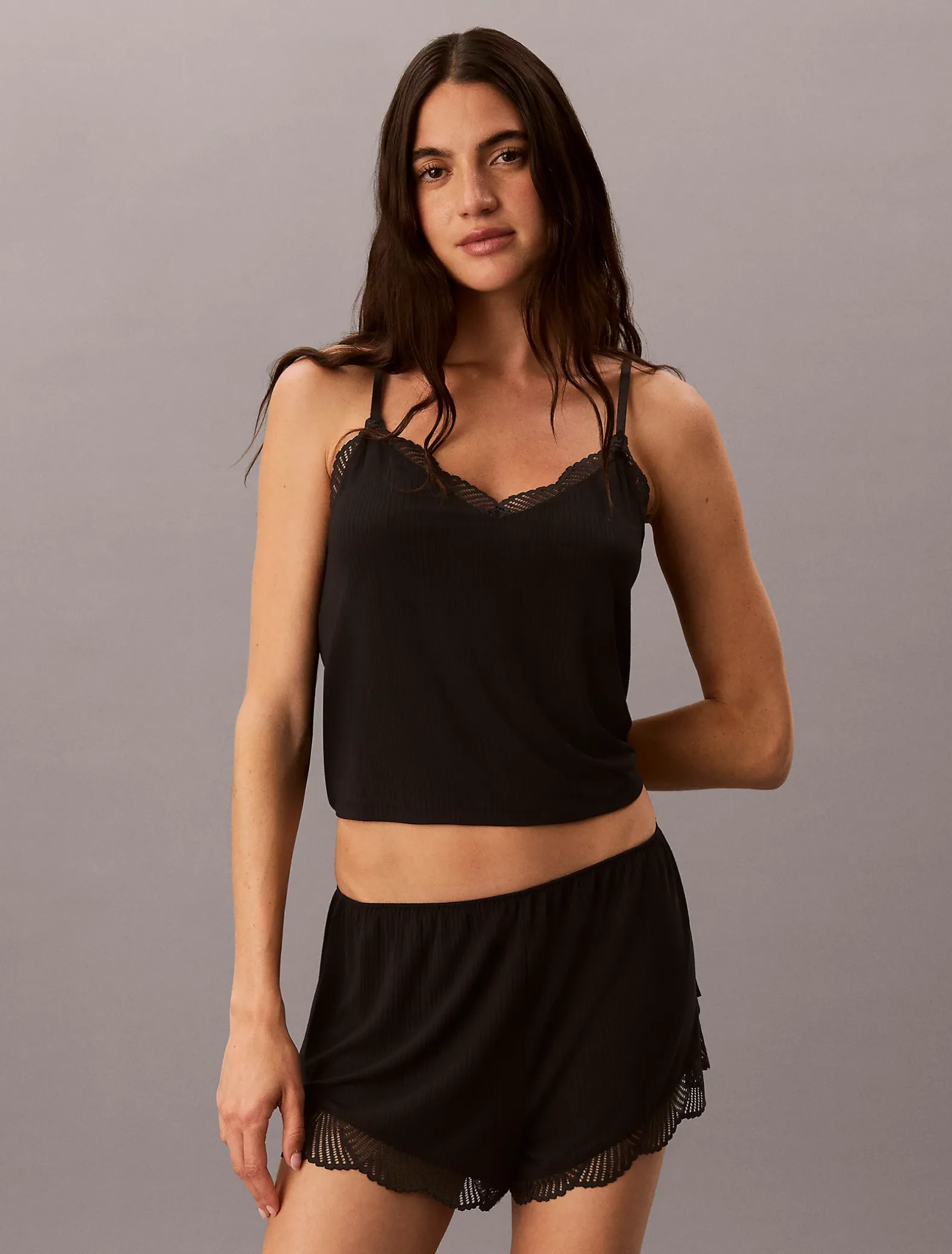 Geribbelde kanten short - Ultra Soft Modal Rib