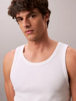 Geribbelde tanktop