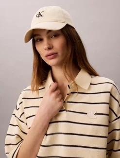 Gestreept cropped boxy poloshirt