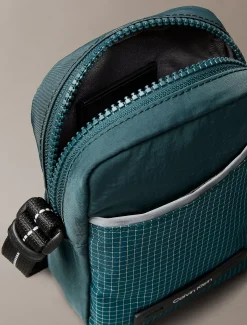 Gestreepte slim utility reportertas met rits
