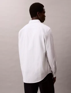 Gestreept Oxford klassiek button-down overhemd