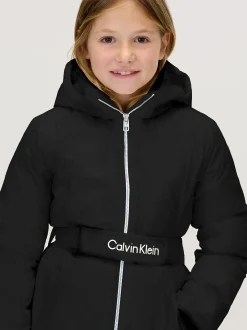 Gestructureerd nylon jack met riem