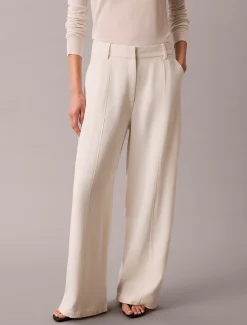 Getextureerde glanzende broek