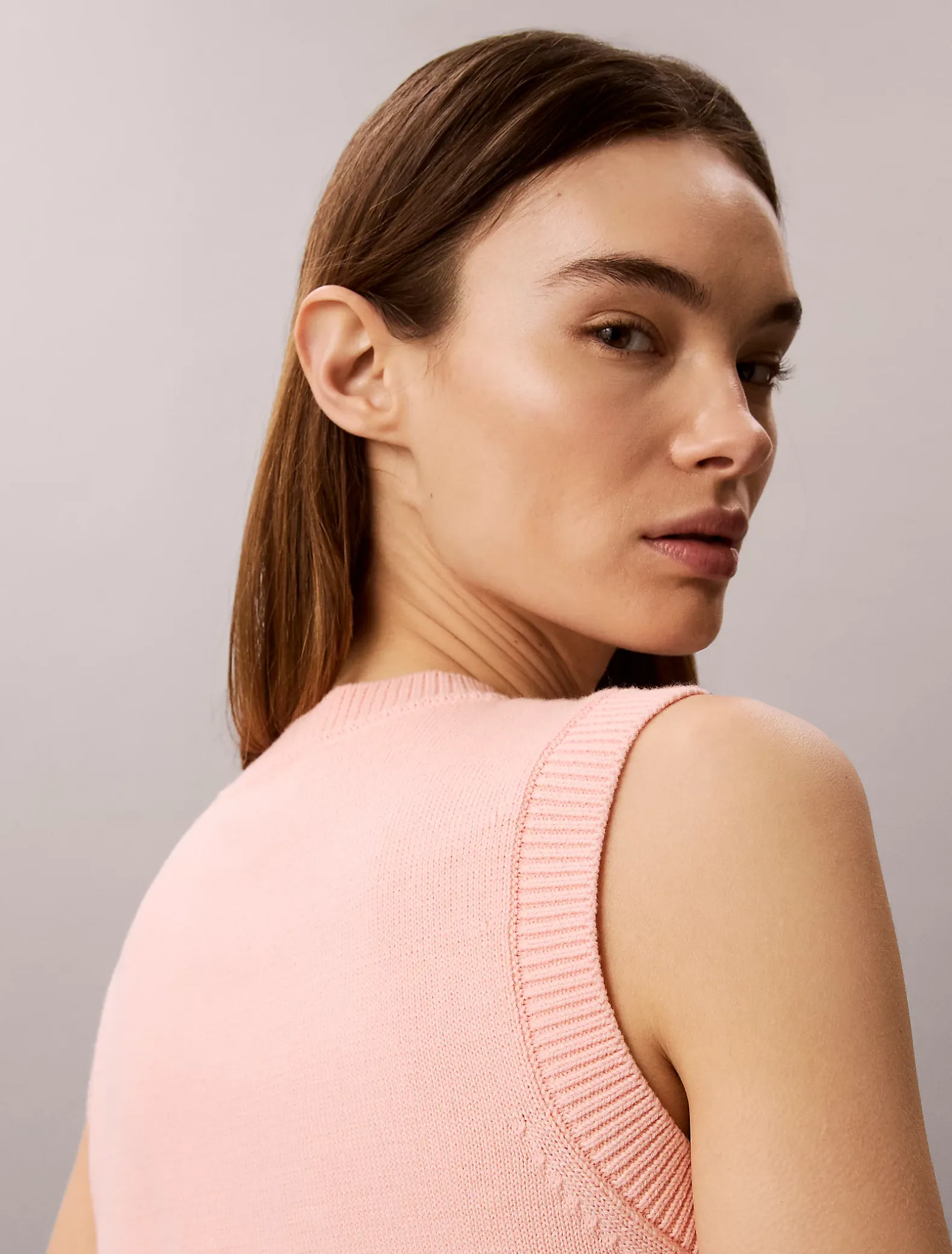 Getextureerde monogram tanktop