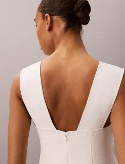 Getextureerde mouwloze top