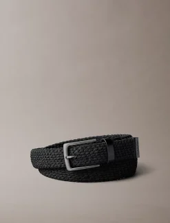 Gevlochten riem met logo