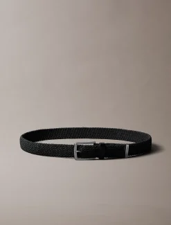 Gevlochten riem met logo