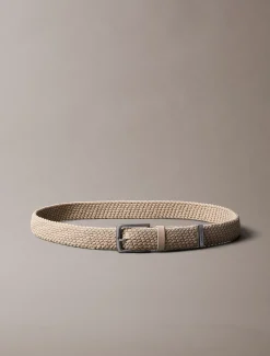Gevlochten riem met logo