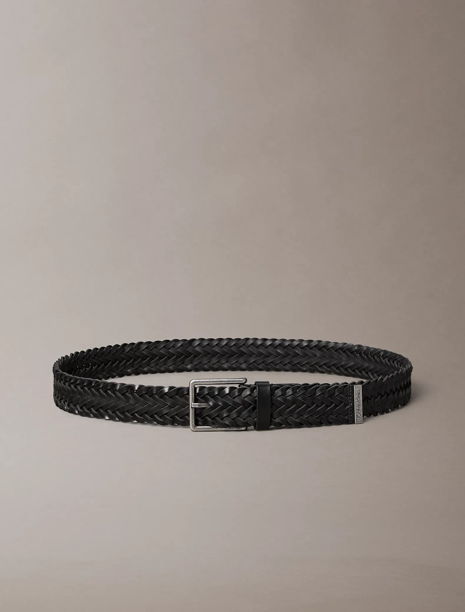 Gevlochten volnerf leren riem