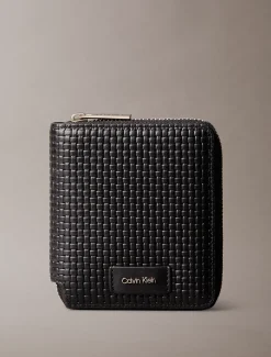 Geweven billfold portemonnee met reliëf