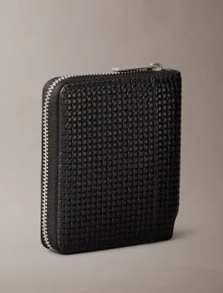 Geweven billfold portemonnee met reliëf