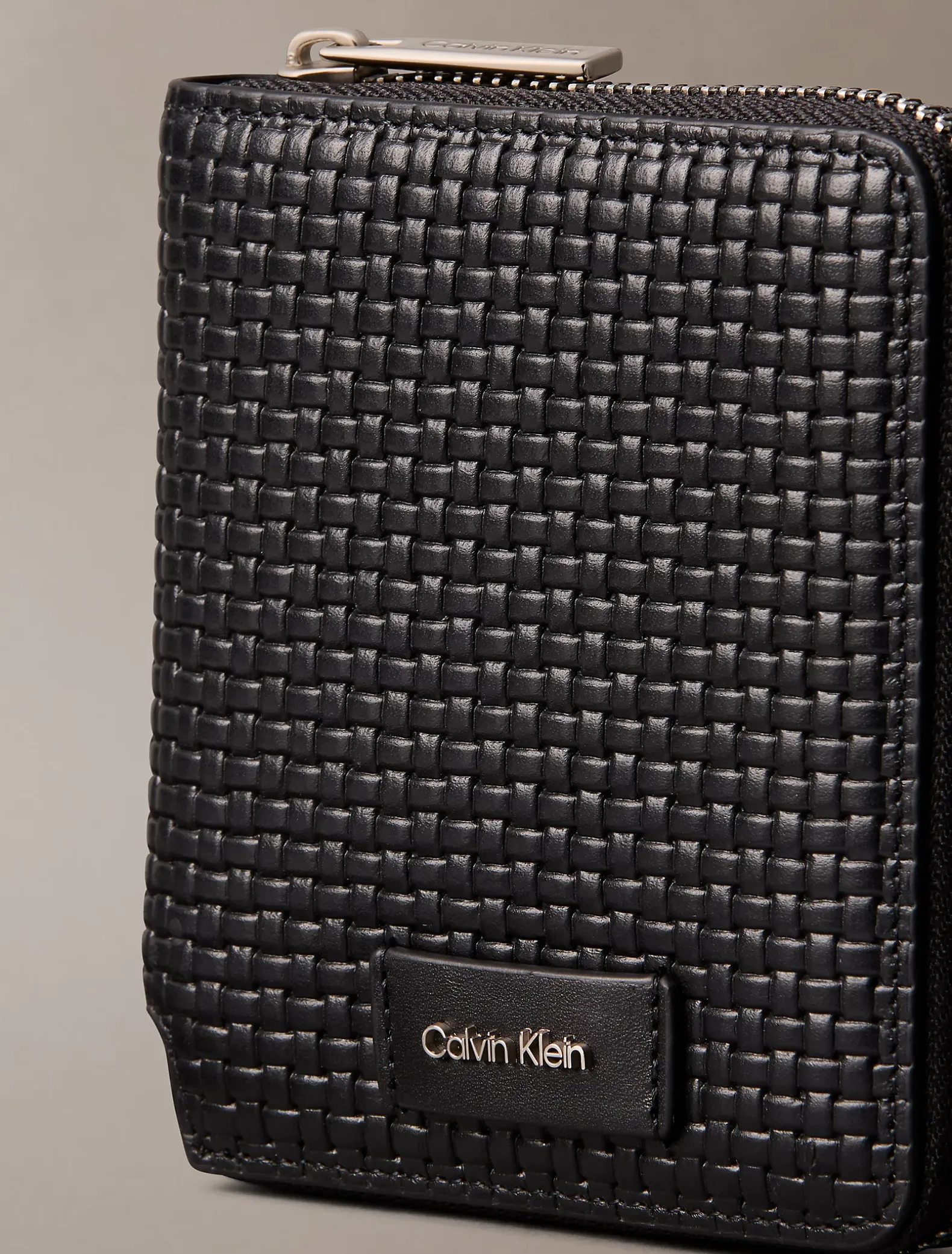Geweven billfold portemonnee met reliëf
