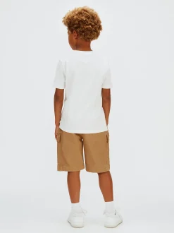 Geweven katoenen short