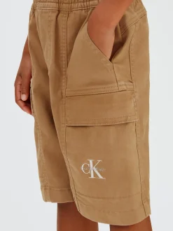 Geweven katoenen short