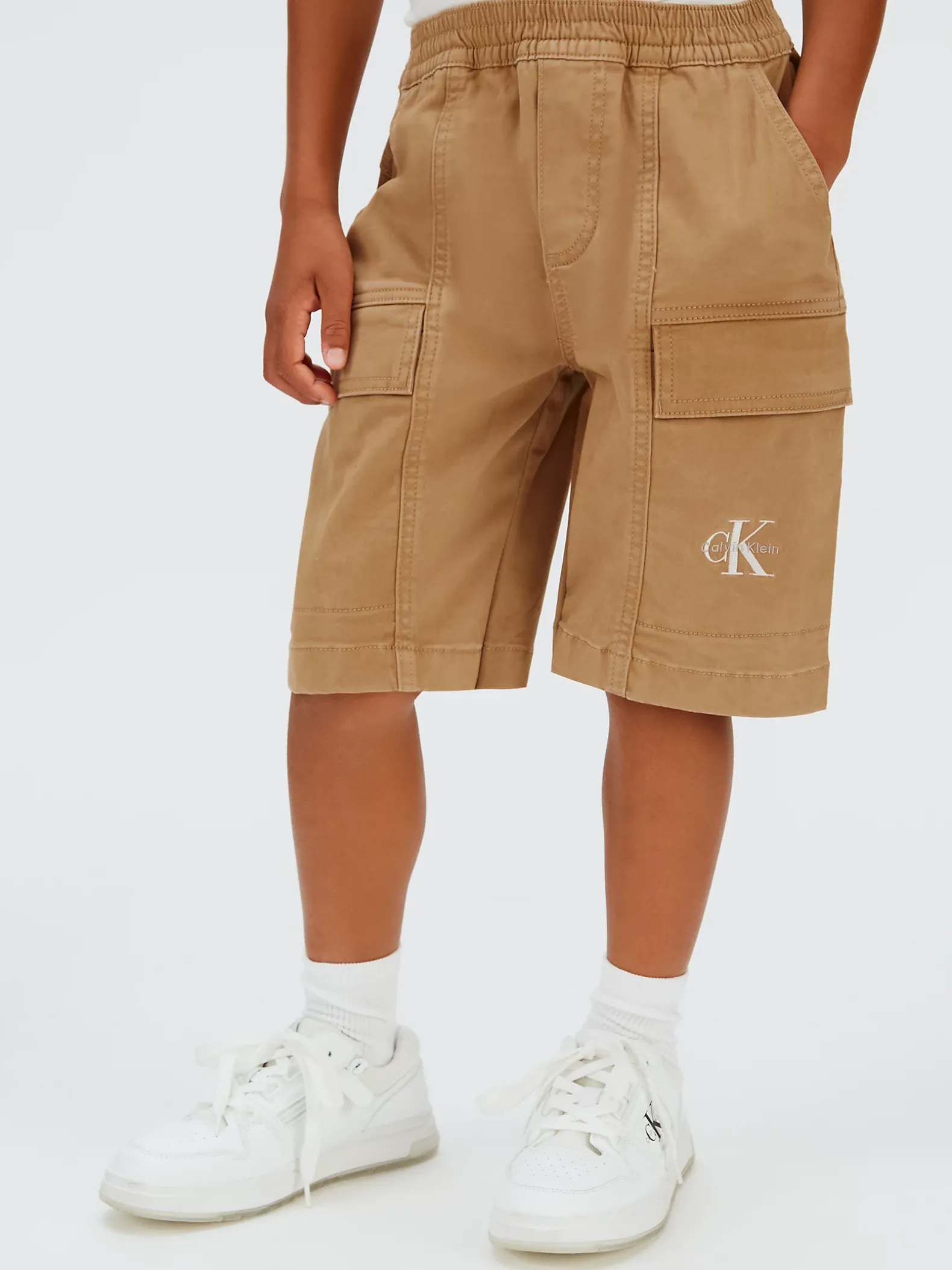 Geweven katoenen short