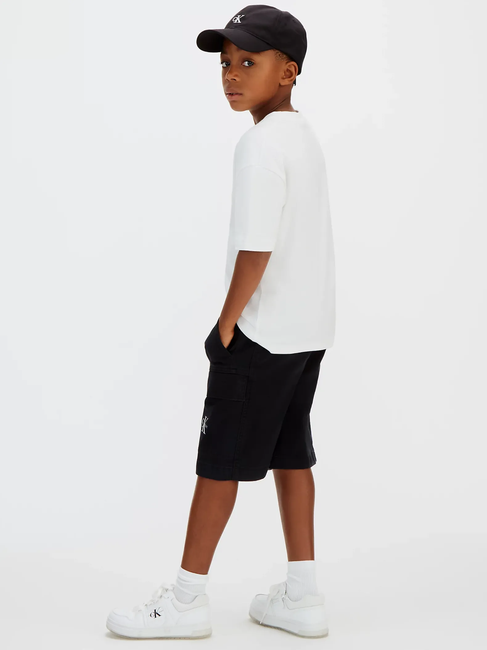 Geweven katoenen short