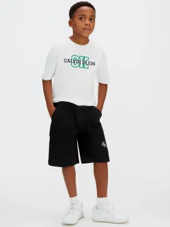 Geweven katoenen short