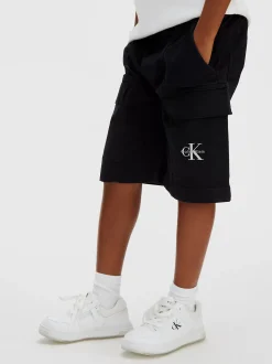 Geweven katoenen short