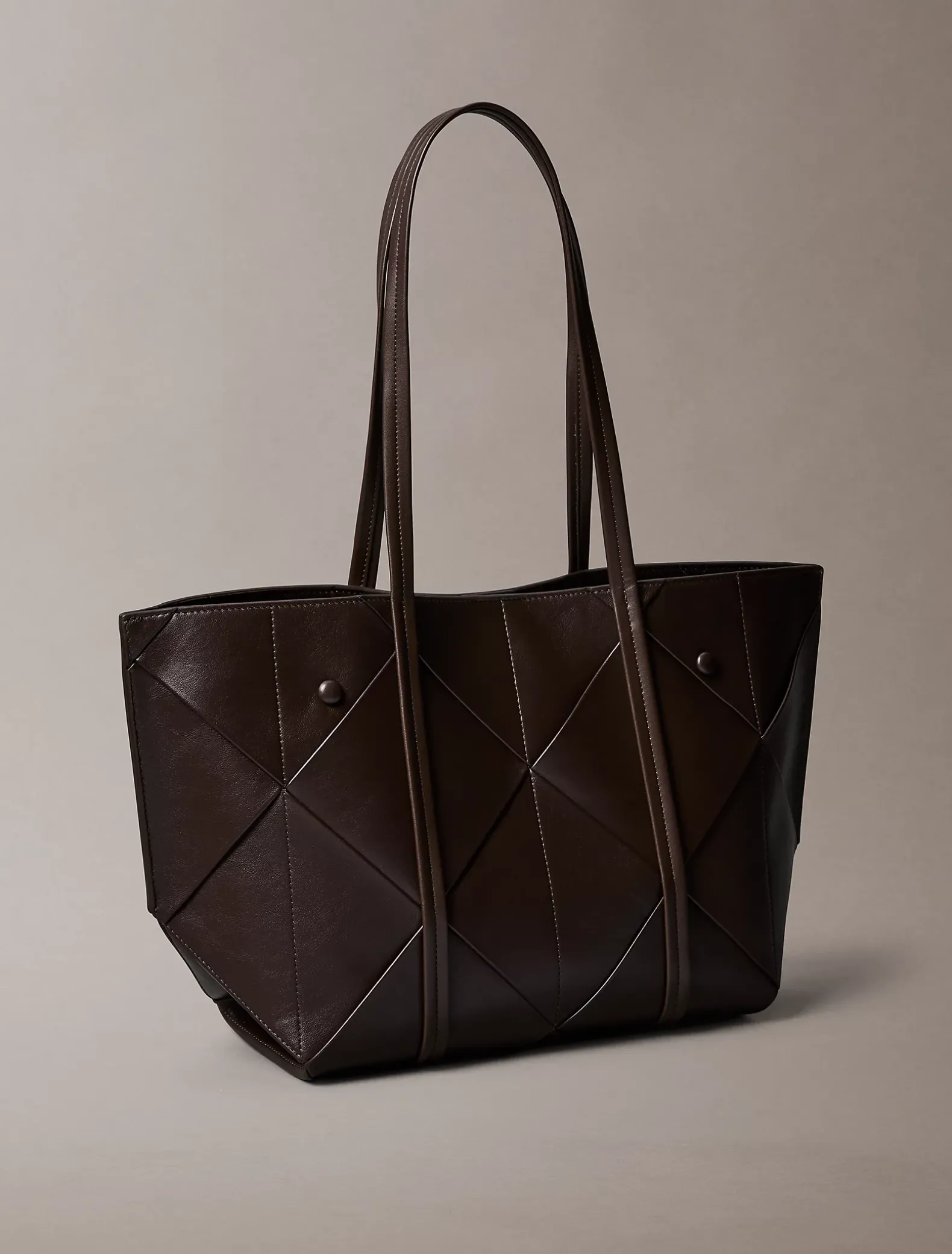 Geweven tote bag met embleem