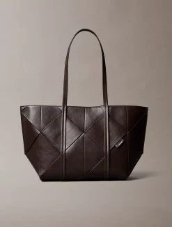 Geweven tote bag met embleem