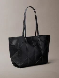 Geweven tote bag met embleem