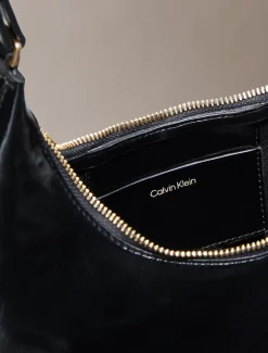 Glanzende Convertible schoudertas met logo