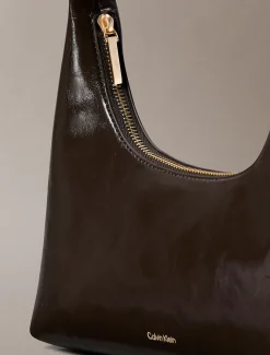 Glanzende Convertible schoudertas met logo