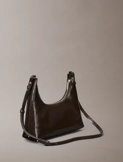 Glanzende Convertible schoudertas met logo