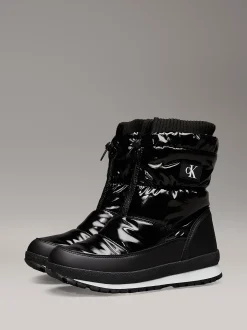Glanzende snowboots