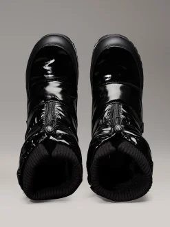 Glanzende snowboots