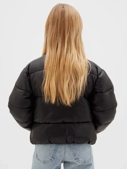 Glanzend nylon puffer jack