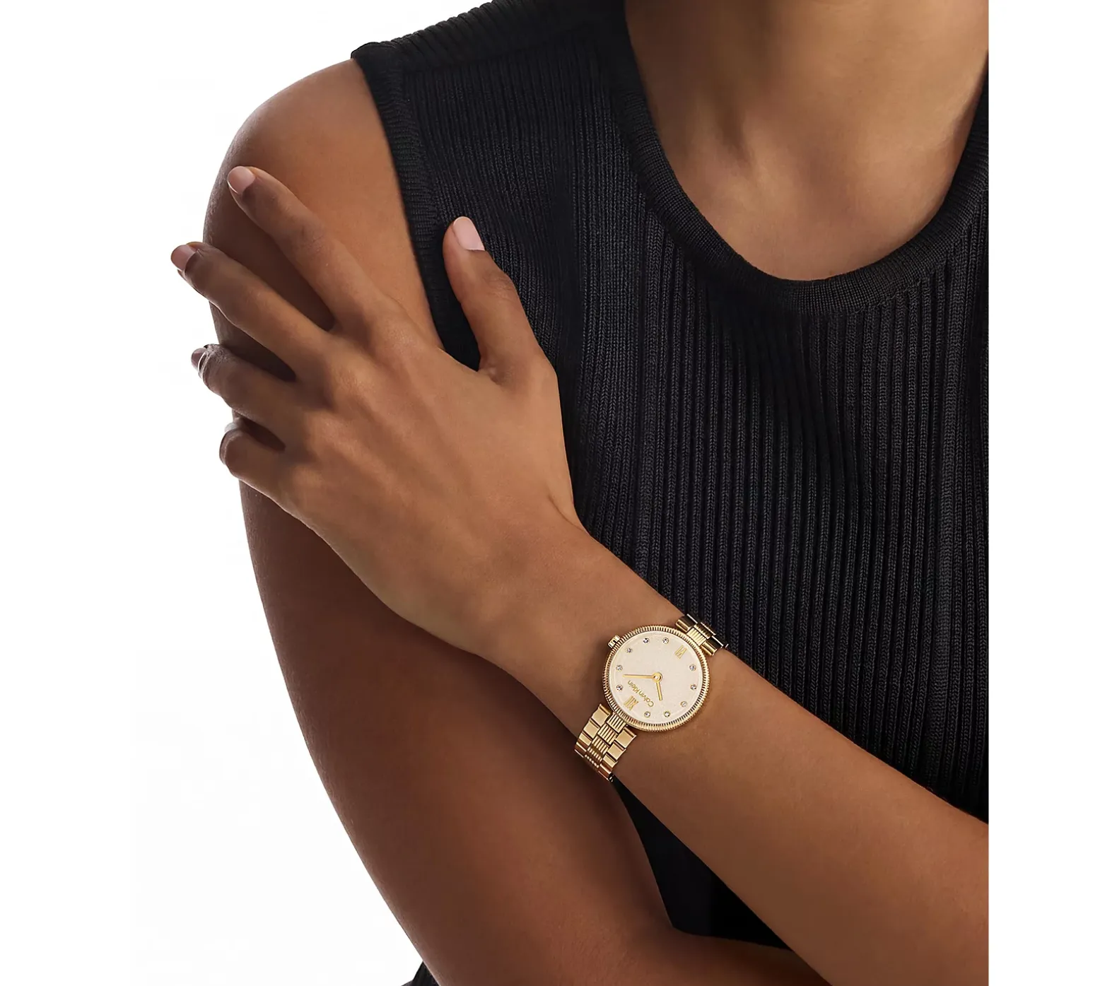 Gleam horloge van verguld staal