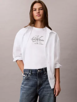 Glitter T-shirt met monogram