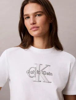 Glitter T-shirt met monogram