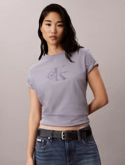 Glitter T-shirt met monogram