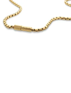 Goud vergulde stalen schakelketting