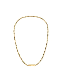 Goud vergulde stalen schakelketting