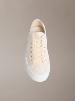 Graz - Canvas plateau sneakers met logo