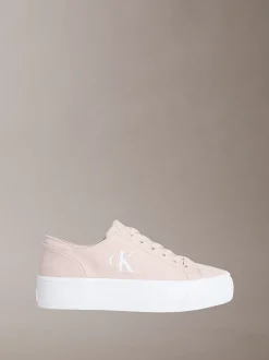 Graz - Canvas plateau sneakers met logo