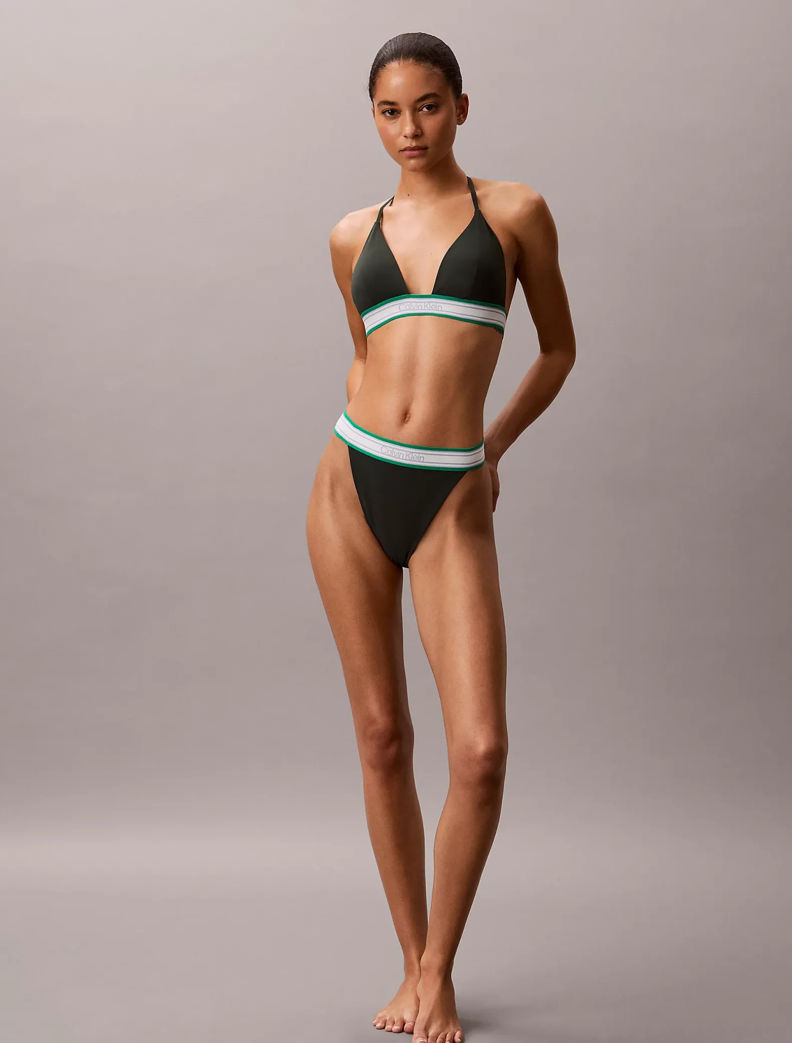 Halter triangel bikinitop - CK Icon