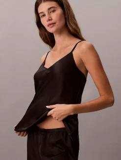 Hemdje pyjama top - Minimalist Satin