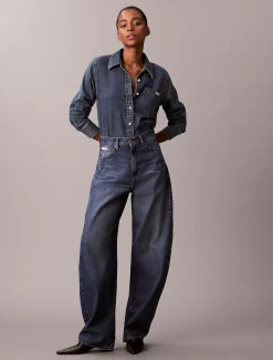 High Rise Barrel Jeans