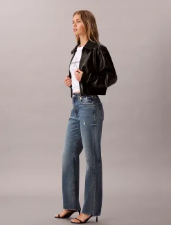 High Rise Straight Jeans