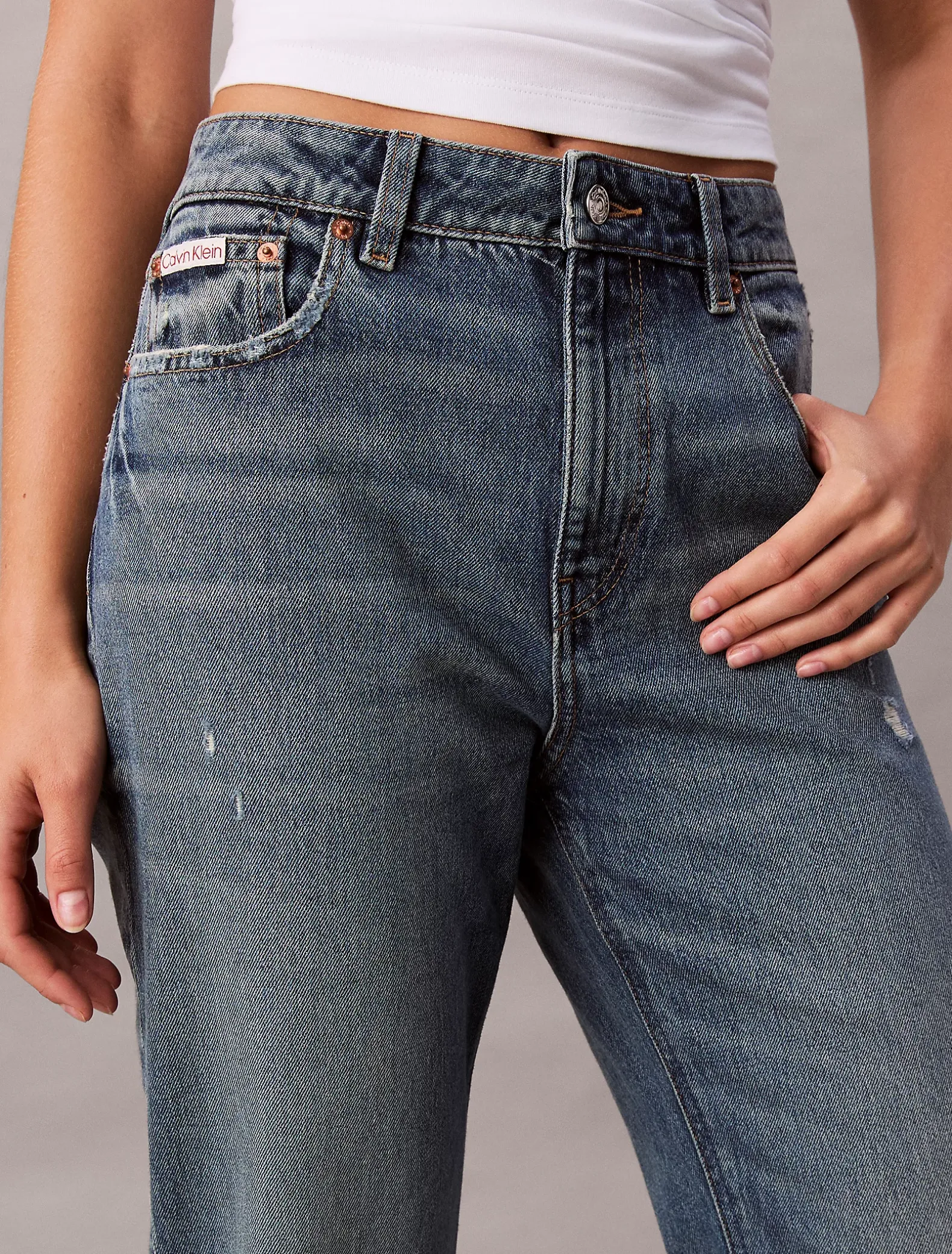 High Rise Straight Jeans