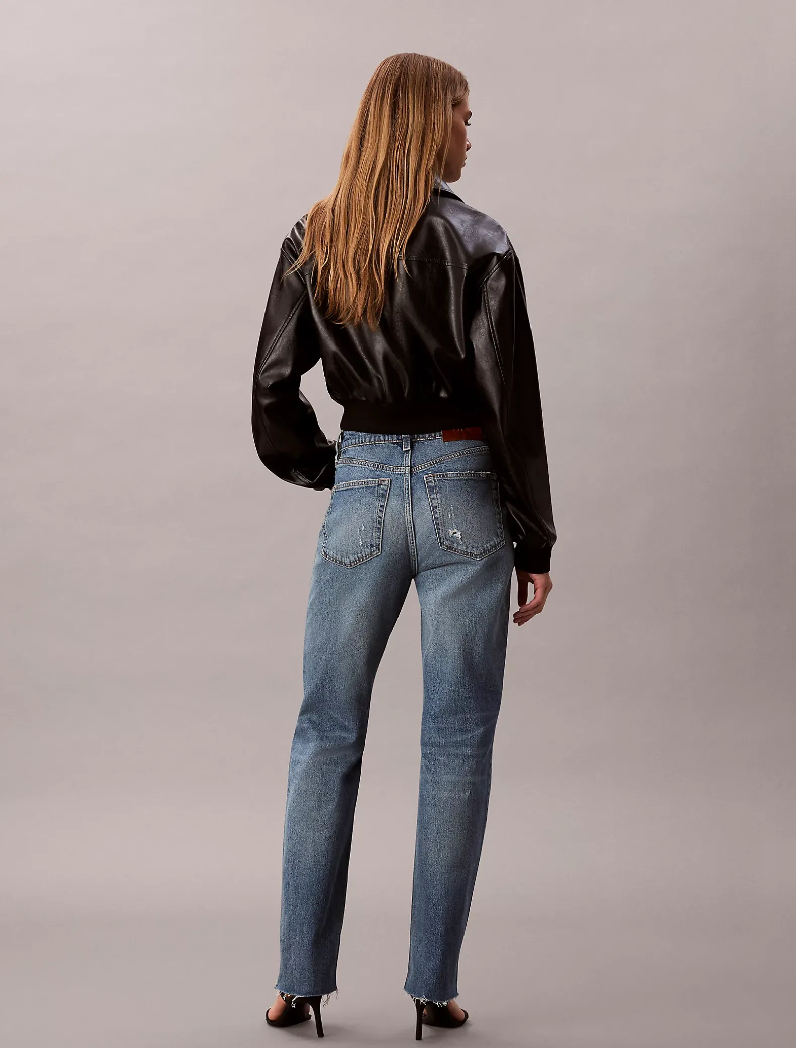 High Rise Straight Jeans