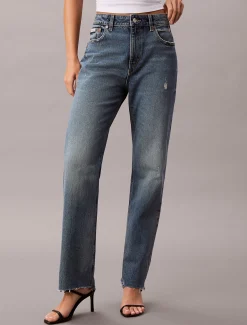 High Rise Straight Jeans