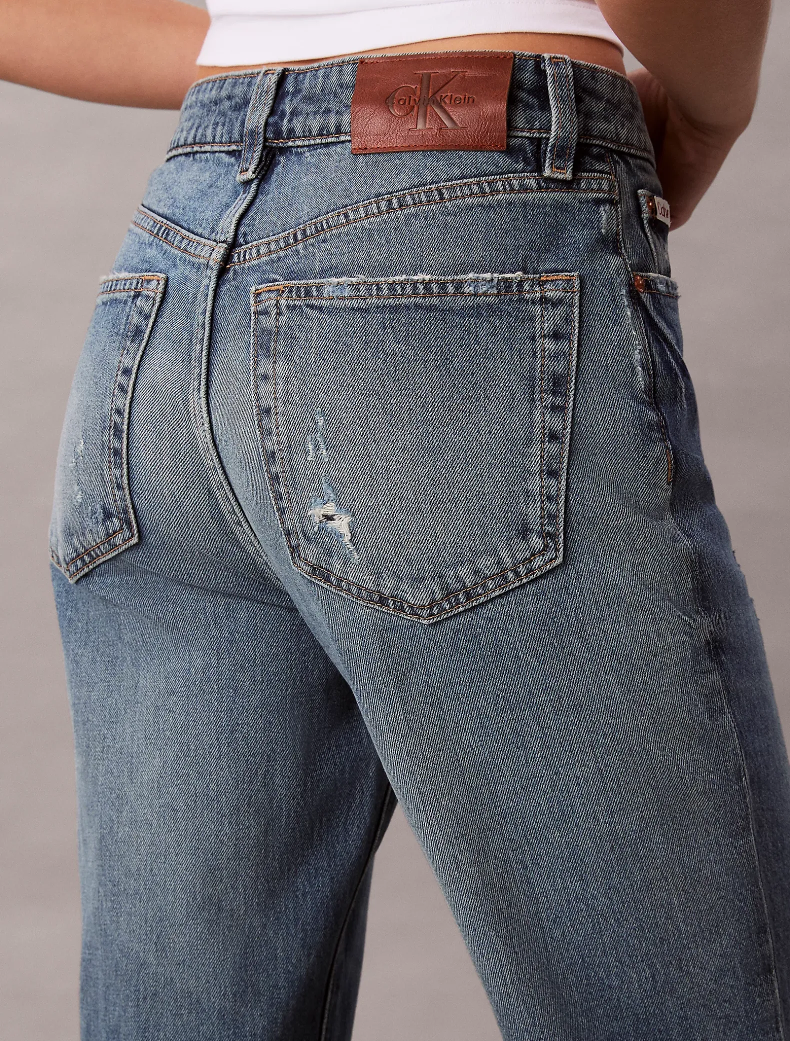 High Rise Straight Jeans